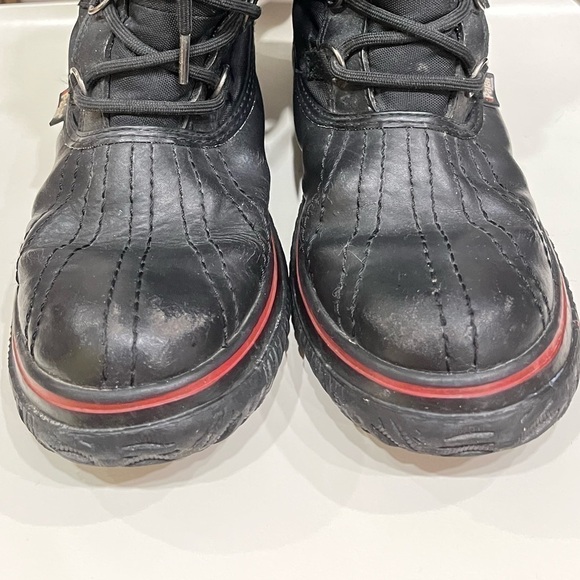 Pajar black leather and nylon low grip insulated winter boots size 38 - Picture 10 of 10